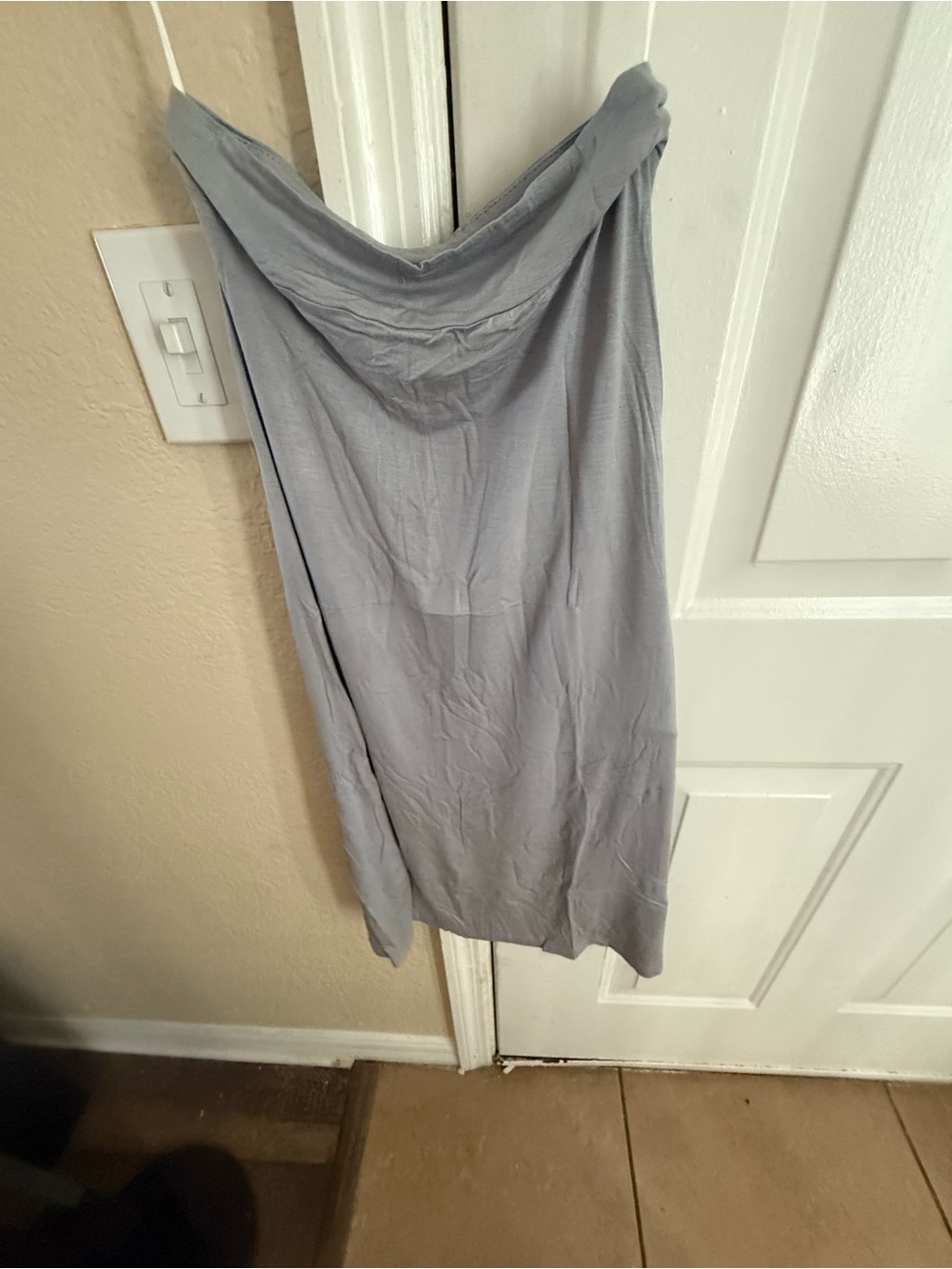 Source Unknown Light Gray Pencil Skirt